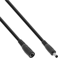 InLine DC ilginimo laidas, kištukas/lizdas 4.0x1.7mm, juodas, 1m