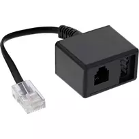 InLine 69943 adapterinis kabelis RJ45 kištukas į TAE-N ir RJ11 lizdą, 0,15 m