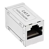 InLine Cat.6 adapteris, visiškai ekranuotas, metalinis, 2x RJ45 F/F, 1:1