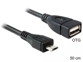 USB laidas DeLOCK 50cm Micro-USB B USB 2.0 A 83183