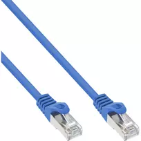 InLine Patch Laidas SF/UTP Cat.5e mėlynas 1m