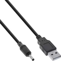 InLine USB DC maitinimo adapterio laidas, USB A kištukas į DC 3,5x1,35 mm, 2 m