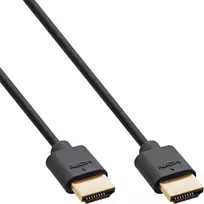 InLine Slim Ultra High Speed HDMI laidas M/M 8K4K auksuotas juodas 0,5 m