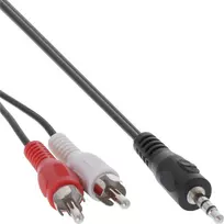 InLine garso kabelis 2x RCA (patinas) / 3,5 mm stereo (patinas) 7 m