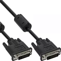 InLine DVI-D kabelis 24+1 kištukas / kištukas Dual Link 2 ferito žiedai 3 m