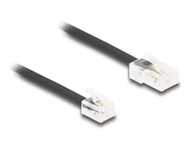 DeLOCK telefono kabelis RJ11 kištukas – RJ45 kištukas, juodas, 3 m