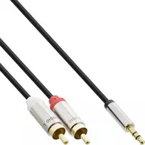 InLine Slim Audio laidas 3.5 mm kištukas / 2x RCA kištukas 10 m
