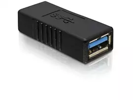 DELOCK USB 3.0 adapteris USB-A į USB-A juodas, USB 3.0 duomenų perdavimas