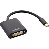 InLine Mini DisplayPort kištukas / DVI-D 24+1 lizdas adapteris aliuminis juodas, 0,15 m
