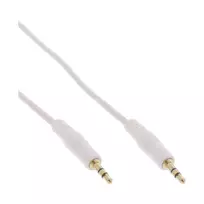 InLine garso laidas 3.5 mm stereo kištukas / kištukas, baltas/auksinis, 1,5 m