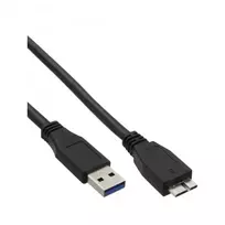 InLine USB 3.2 Gen.1 laidas Type A kištukas / Micro B kištukas, juodas, 2 m