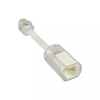 InLine Twist-Stop apsauga nuo susisukimo telefono ragelio laidui, permatoma + laidas