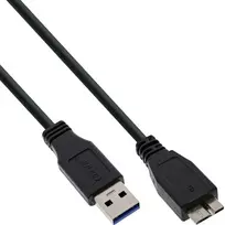 USB 3.2 Gen.1 laidas Type A / Micro B InLine 35410 1m juodas
