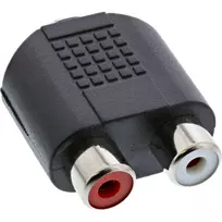 InLine garso adapteris 3,5 mm lizdas (motina) stereo į 2x RCA (motina) 99346