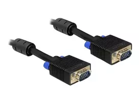 VGA kabelis DeLOCK 5m, VGA (D-Sub) juodas, 82559