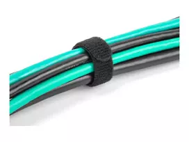 Kabelio raištis su lipnia juosta DeLOCK 19010 150x12mm juodas 10 vnt.