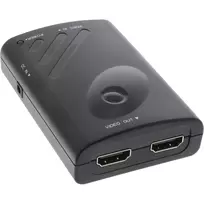 InLine DisplayPort į 2x HDMI skirstytuvas su vaizdo sienos funkcija FullHD