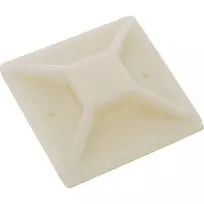 Lipnūs kabelių raiščių laikikliai InLine 40×40 mm, smėlio spalvos, 10 vnt.