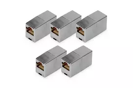 RJ45 jungtis DIGITUS DN-93901-5 5 vnt. auksuotos kontaktinės, sidabrinė