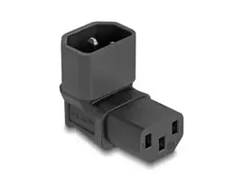 DeLOCK maitinimo adapteris IEC 60320 C14 į C13 lizdą 10 A 90° juodas 80472