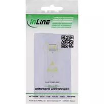InLine 32335R RJ45 Cat5e 1m juodas tinklo kabelis