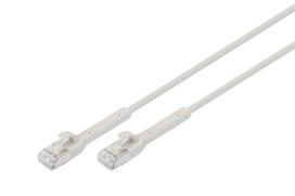 Digitus CAT 6A F-FTP lankstusis pataisos kabelis 1 m pilkas
