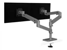 Ergotron LX Pro – TVirtinimo rinkinys (dviguba ranka) – 2 LCD ekranams – tvirtinimui prie perforuotos plokštės – aliuminis – tamsiai pilka – ekrano dydis: iki 61 cm (iki 24 colių)