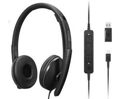 Lenovo 4XD1M39029 ausinės / headset laidinės, ant ausų, USB Type-C, juodos