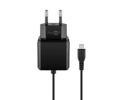 Goobay Micro-USB maitinimo šaltinis 15 W vidaus įkroviklis 3 A 1,5 m juodas