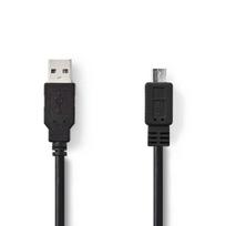 Nedis USB 2.0 laidas 3 m USB A – Micro-USB B juodas