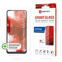 Displex Smart Glass (9H) Samsung Galaxy A24/A25 5G apsauginis stiklas su montavimo lipduku, nedūžtantis