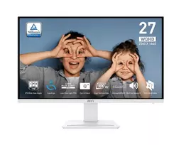 Monitorius MSI Pro MP273QWDE E2 27 colių (68,6 cm) WQHD IPS baltas