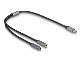 USB Type-C DAC adapteris DeLOCK 66616 24 bit 96 kHz 2 x 3,5 mm