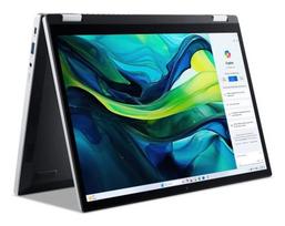 Konvertuojamas nešiojamas kompiuteris Acer Aspire Go Spin 14 AGSP14-31PT-36R6 — 14 colių WUXGA liečiamasis, Intel Core 3 N355 1.9 GHz, 16GB LPDDR5, 512GB SSD, Windows 11 Home, sidabrinis