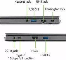 Nešiojamas kompiuteris Acer Aspire 17 A17-51GM 17,3 col. Intel Core i7 150U 16GB RAM 1,024 TB SSD GF RTX 2050 Win 11 Home