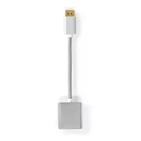 Nedis CCTB37250AL02 vaizdo kabelio adapteris 0,2 m DisplayPort į DVI-D sidabrinis