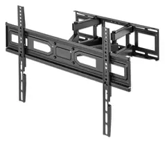 Manhattan TV ir monitoriaus laikiklis sieninis pilno judesio 1 ekranui 37-65 colių juodas VESA 100x100-600x400 mm iki 40 kg