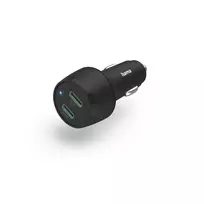 Automobilinis įkroviklis Hama 00201632 Greitas įkrovimas 2 USB Type-C Prievadai Juodas