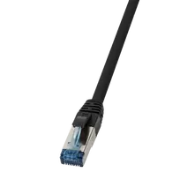 Tinklo kabelis LogiLink CQ6055S RJ-45 Cat6a 2 m Juodas