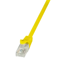 Tinklo kabelis LogiLink 1 m RJ-45 Cat5e geltonas