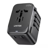 Universalus kelioninis adapteris UNITEK P1122ABK01 Juodas, C tipas, G, I