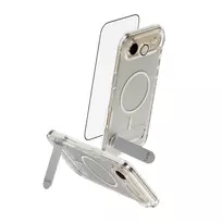 PanzerGlass CARE 3-in-1 Feature Kick apsaugos rinkinys iPhone Air – grūdintas stiklas, PET, silikonas, skaidrus