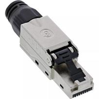 InLine RJ45 kištukas Cat.8.1 2000MHz, lauke montuojamas, ekranuotas, su sraigtiniu gaubteliu