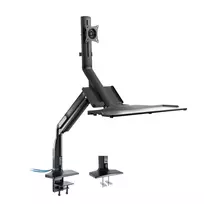 InLine Workstation stalinis laikiklis su pakėlimu, judinamas, iki 81 cm (32 col.) / 9 kg
