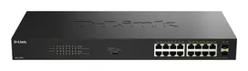 D-Link DGS-1018P/E 18 prievadų nevaldomas PoE jungiklis – 16 x Gigabit RJ-45, PoE (IEEE 802.3af/at), 36Gbit/s perjungimo talpa