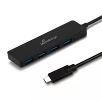 USB šakotuvas MediaRange MRCS508 USB 3.2 Gen 1 Type-C juodas