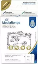 MediaRange plastikinė juostelė Brother TZ-241 18mm 8m juoda ant baltos