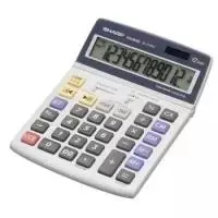 Sharp EL-2125C skaičiuotuvas stalinis finansinis Juoda, Mėlyna, Pilka