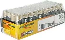 AA baterijos ANSMANN 5015681-888 1,5V pakuotė po 40 vnt. – šarminiai elementai
