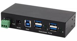 EXSYS EX-11244HMS USB 3.2 Gen 1 Type-B 4 prievadų USB šakotuvas, 5000Mbit/s, juodas